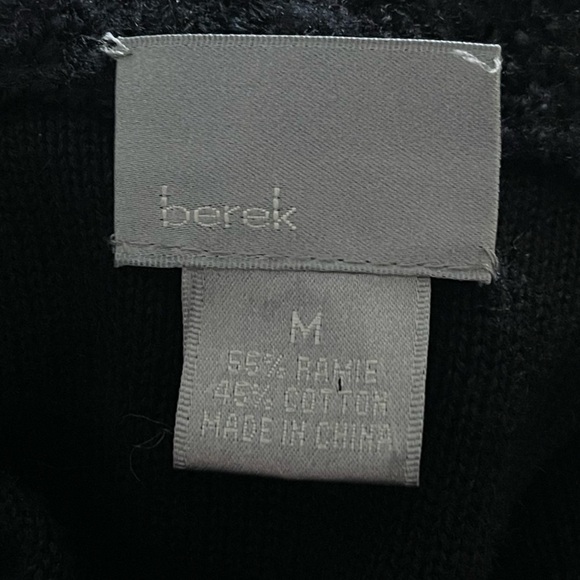 BEREK RHINESTONE CRYSTAL BUTTON DOUBLE BREASTED COTTON KNIT CARDIGAN SWEATER - Picture 14 of 14